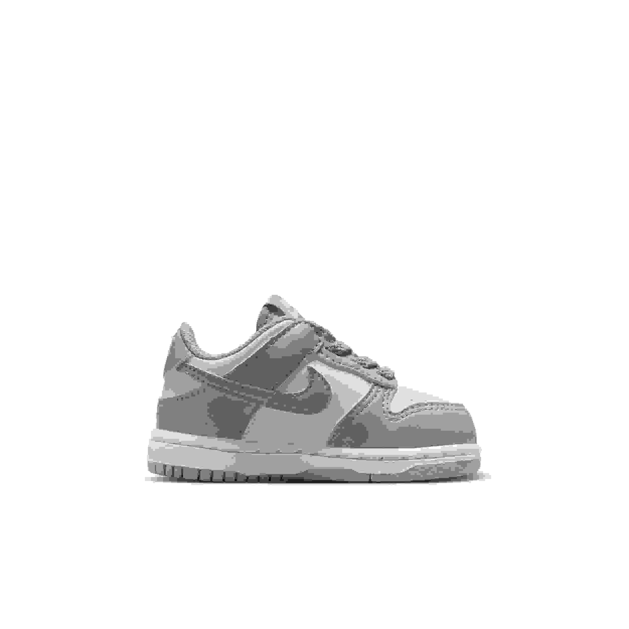 Nike Dunk Low Infant Boys' "White/White/Light Smoke Grey" Shoe